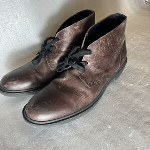 NICE Frye Jackson Men's 13 Chukka Brown Leather Lace Up Round Toe Ankle Boots